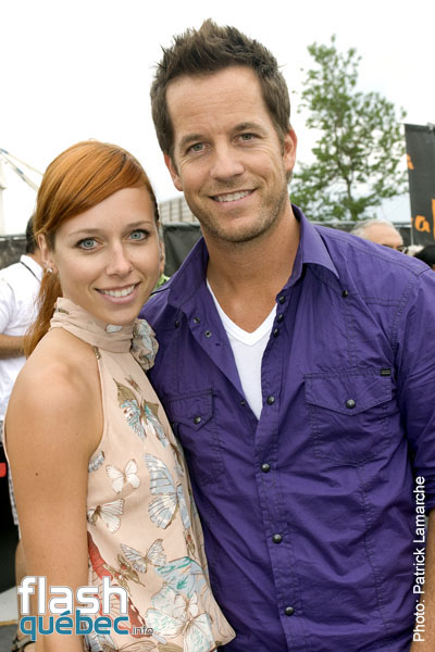 Jessica Corneau (Occupation Double) et Patrick Benoit (animateur Ã  CKOI FM) - PremiÃ¨re du magnifique spectacle de Cavalia au Quartier dix-trente sous les chapiteaux - Aucune utilisation permise de cette image n\'est permise sans l\'autorisation Ã©crite du photographe - patrick@flashquebec.info