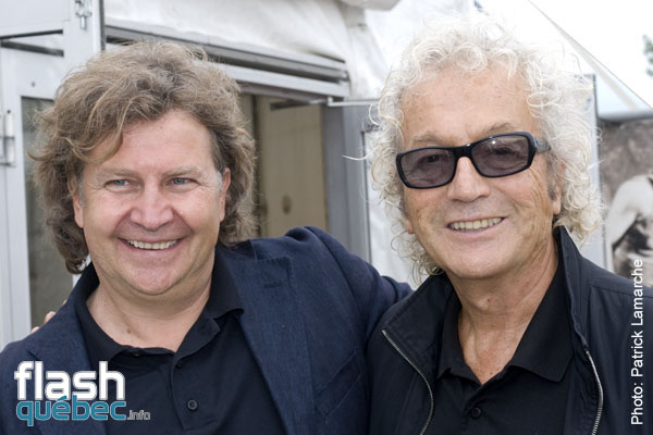 Normand Latourelle et Luc Plamondon - PremiÃ¨re du magnifique spectacle de Cavalia au Quartier dix-trente sous les chapiteaux - Aucune utilisation permise de cette image n\'est permise sans l\'autorisation Ã©crite du photographe - patrick@flashquebec.info