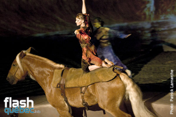 PremiÃ¨re du magnifique spectacle de Cavalia au Quartier dix-trente sous les chapiteaux - Aucune utilisation permise de cette image n\'est permise sans l\'autorisation Ã©crite du photographe - patrick@flashquebec.info