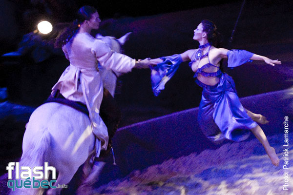 PremiÃ¨re du magnifique spectacle de Cavalia au Quartier dix-trente sous les chapiteaux - Aucune utilisation permise de cette image n\'est permise sans l\'autorisation Ã©crite du photographe - patrick@flashquebec.info