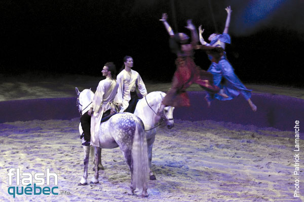 PremiÃ¨re du magnifique spectacle de Cavalia au Quartier dix-trente sous les chapiteaux - Aucune utilisation permise de cette image n\'est permise sans l\'autorisation Ã©crite du photographe - patrick@flashquebec.info