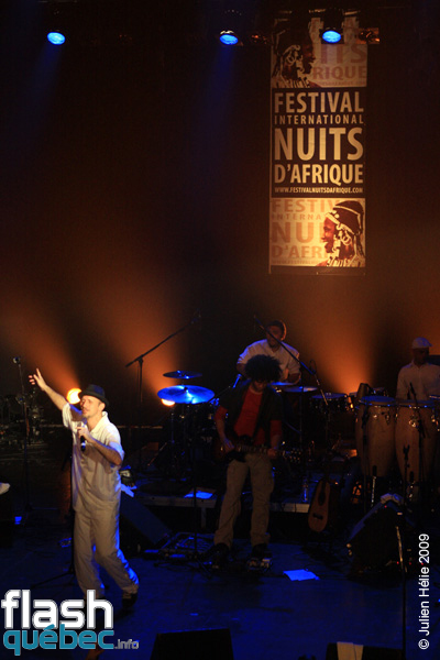 Spectacle de la formation SERGENT GARCIA dans le cadre du Festival International des Nuits d'Afrique de Montreal, le 14 Juillet 2009 au Theatre Le National.