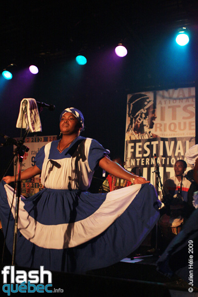 Spectacle de la formation Umalali (BÃ©lize) dans le cadre du Festival International des Nuits d'Afrique de MontrÃ©al, le 15 Juillet au Kola Note.

Le projet Umalali, des chants traditionnels de femmes Garifuna ponctuÃ©s de touches de jazz, de funk, de rock et de blues, rÃ©vÃ¨le le quotidien de ce peuple minoritaire prÃ©sent au BÃ©lize, au Guatemala et au Honduras.