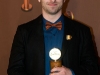 Jean-FranÃ§ois LÃ©vesque gagnant du jutra pour Meilleur film d animation - Le noeud cravate  (ONF) - Gala des Jutra 2009