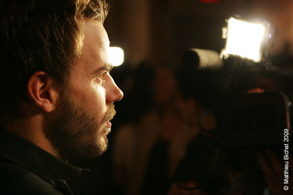 Sebastien Huberdeau. Premiere du film POLYTECHNIQUE au Cinema Imperial de Montreal, le 2 fevrier 2009.