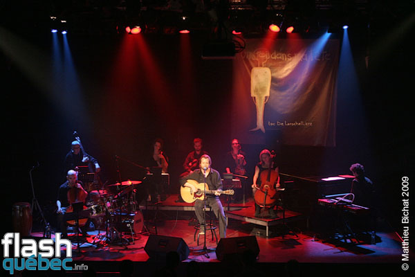 Lancement de l'Album -Un toi dans ma tete- de Luc De Larochelliere, a l'Espace Dell'Arte de Montreal, le 26 aout 2009. Utilisation quelle qu'elle soit strictement interdite sans l'accord de l'auteur matthieu@flashquebec.info.