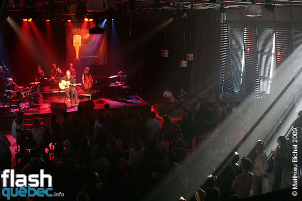 Lancement de l'Album -Un toi dans ma tete- de Luc De Larochelliere, a l'Espace Dell'Arte de Montreal, le 26 aout 2009. Utilisation quelle qu'elle soit strictement interdite sans l'accord de l'auteur matthieu@flashquebec.info.