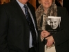 Michel Bergeron et sa conjointe. Lancement du livre Biographique de Georges-Hebert Germain sur Rene Angelil, a la salle Versailles de l Hotel Windsor de Montreal, le 2 mars 2009.