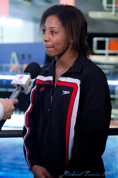 Coupe Canada Cup 2009; 28 avril 2009; Centre sportif du Parc Olympique de MontrÃ©al; Ãquipe Canadienne de Plogeon 2009; Brandon Makinson; Cameron MClean; Carol-Ann Ware; Cody Kolodziejzyk; FranÃ§ois Imbeau-Dulac; Hailey Casper; Jennifer Abel; Kevin Geyson; Mandy Moran; Meaghan Benfeito; MÃ©lanie Rinaldi;  Reuben Ross; Riley McCormick; Roseline Filion; Ãmilie Heymans; Ãric Sehn; personnalitÃ© prÃ©sente; Annie Pelletier; Michel Larouche; Penny Joyce; Mitch Geller;