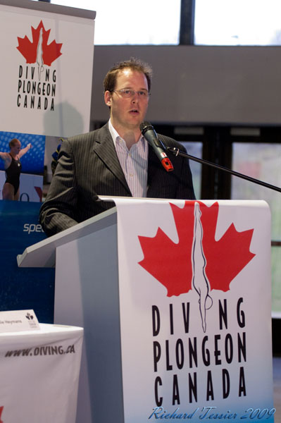 Coupe Canada Cup 2009; 28 avril 2009; Centre sportif du Parc Olympique de MontrÃ©al; Ãquipe Canadienne de Plogeon 2009; Brandon Makinson; Cameron MClean; Carol-Ann Ware; Cody Kolodziejzyk; FranÃ§ois Imbeau-Dulac; Hailey Casper; Jennifer Abel; Kevin Geyson; Mandy Moran; Meaghan Benfeito; MÃ©lanie Rinaldi;  Reuben Ross; Riley McCormick; Roseline Filion; Ãmilie Heymans; Ãric Sehn; personnalitÃ© prÃ©sente; Annie Pelletier; Michel Larouche; Penny Joyce; Mitch Geller;