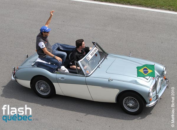 BRUNO SENNA (Compos Meta). Parade des Pilotes de Formule 1 du GRAND PRIX DU CANADA 2010, sur le Circuit Gilles Villeneuve de Montreal, le 13 juin 2010. Utilisation quelle qu'elle soit strictement interdite sans l'accord du photographe www.matthieubichat.com