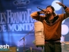 Spectacle de Seba et Poirier au Rap Party des Francos, le 9 aout 2009, lors de la cloture des 21emes Francofolies de Montreal. Utilisation quelle qu'elle soit strictement interdite sans l'accord de l'auteur matthieu@flashquebec.info.