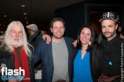 Armand Vaillancourt, Simon Beaudry lors de la première mondiale du documentaire "YES" de Félix Rose et Eric Piccoli dans le cadre des Rendez-vous du cinéma québécois, au Cinéma Cineplex Odeon Quartier Latin, à Montréal, le vendredi 3 mars 2017.